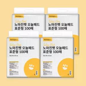 노마진펫 오늘패드 20g 400매 표준형/대형 강아지배변패드 초강력흡수