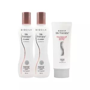 [실크테라피]실크테라피 오리지널 클래식 헤어 에센스 130ml 2개+트리트먼트 100ml