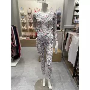 [트라이엄프](강남점)여성 텐셀 멀티 플라워 크림 내의세트(TEWEU911CRM)