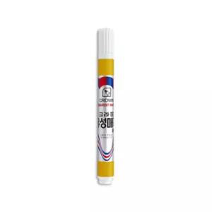 크라운 유성매직 단색 (낱개 1자루) (노랑색)