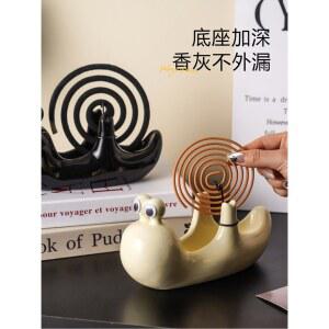 달팽이 모기향거치대 낚시용 캠핑용 모기방지 선반 받침대 야외 흰색 모기향 캠핑