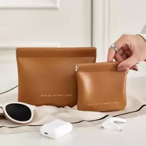 케이스 휴대용 멀티파우치 미니 화장품 퀼팅 손가방 다용도 립스틱 거울