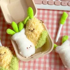 조선문방구 뽀짝 야채캐릭터 볼펜 인형 키링