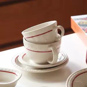 시라쿠스 쉐난고 카디날 빈티지 카페 티컵 카페라떼잔세트 350ml