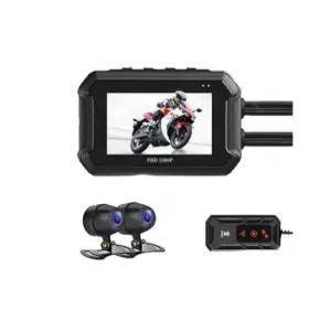 메모리포함 오토바이블랙박스2채널 방수 고화질 지넷 오토바이블랙박스 자전거 후방 레코더