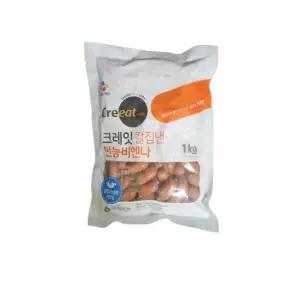CJ 크레잇 칼집낸 만능비엔나1kg 도시락반찬 가정용