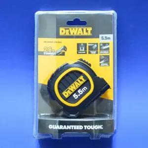 디월트 듀오자켓줄자 DWHT36337L 5.5M 5751978 충격보호 미끄럼방지 고무피복 ABS케이스 슬라이