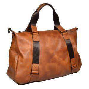 2WAY k44 소 가죽 얼룩 염색 보스턴 가방 여행 가방 오렌지 브라운 남성 남성 선물 풀업 가죽 기능성