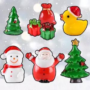 크리스마스 피규어 산타 미니 트리 소품 선물 눈사람 인테리어 용품 귀여운 겨울 장식 소형