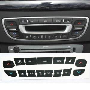 르노 에어컨 컨트롤패널 단추 수리 스티커 메간 마스터 스크린용
