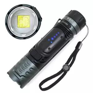 미나티 XHP100 충전식 LED후레쉬 손전등 랜턴 써치라이트 J88