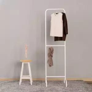 스틸 스탠드 행거 2단 슬림 옷걸이 원룸 자취방 옷가게 심플행거