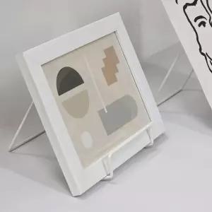 (화이트 대) 프레임 거치대/태블릿/스마트폰/폰거치대/이젤/패드/책거치대/액자/받침대/탭거치대/탁상용