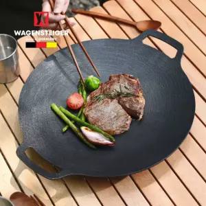 바겐슈타이거 IH 코팅 그리들 36cm(블랙) 바베큐 그릴 그릴팬 고기 불판 전골 인덕션