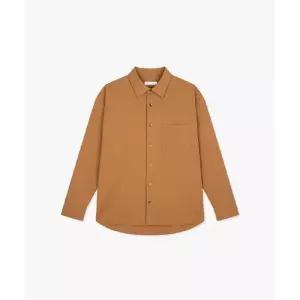 리버클래시 LKS31367브라운 오버핏 포켓 옆트임 셔츠