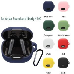 Anker Soundcore Liberty 4 NC 케이스  솔리드 컬러 실리콘 충격 방지 블루투스 이어폰 커버  4nc 박스
