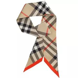 [버버리] 실크 8088136 SS LG VTG RVS SILK SY 버버리 체크 스키니 스카프 넥스카프 방도