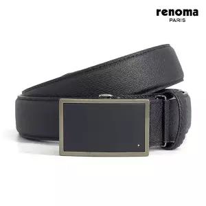[레노마]엣지 스퀘어 자동벨트 BLACK_RQSBE0015BK