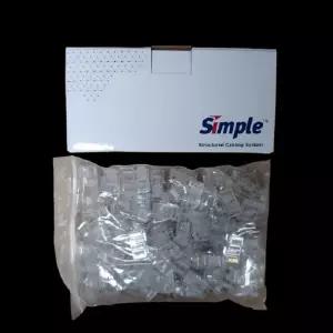 LS전선 RJ45 커넥터 UTP 플러그 EZ CAT5E 관통형 8P8C 100개