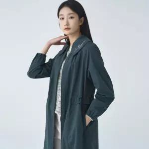 [지센] 여성 [피어로즈] 탈착와이드카라 맥시 코트 LCCAO293_TE