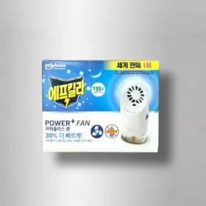 에프킬라 파워플러스 팬 훈증기 1개 + 리퀴드 무향 리필(45일) x 3개 1세트