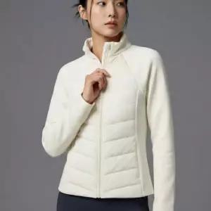 여성 골프 경량 패딩 점퍼 니트 소매 슬림핏 겨울 다운 자켓 방풍