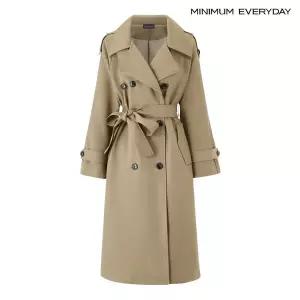 [롯데백화점]미니멈 [미니멈 에브리데이]모던 클래식 벨티드 더블 버튼 트렌치 코트 (EC1JH001D)