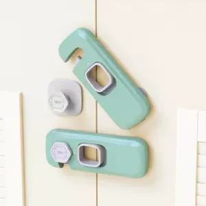 살림마녀 서랍잠금장치 서랍장 문열림방지 5P/잠금/장치/냉장고/냉장고용/잠금용/자물쇠/도어록/안전장치