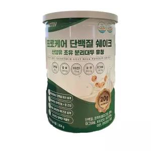 락티브 프로케어 단백질 쉐이크 산양유 초유 분리대두 유청 304g -