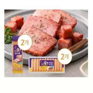 목우촌 주부9단 살코기햄 1kg 2개+프랑크소시지 500g 2개