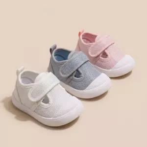 아기 유아 걸음마 보행기화 글리터 메쉬 슈즈 벨크로 운동화