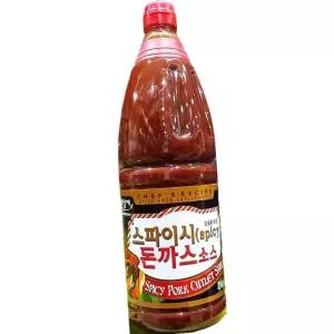 미담채 스파이시 돈까스 소스 2Kg 8개 매운양념