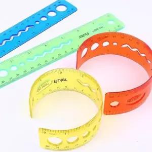 필통자 실리콘 구부러지고 휘어지는 자 20cm 1P