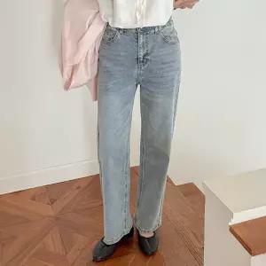 [빅사이즈]이블렛 티비아 일자 데님팬츠 제이스타일