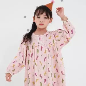 [삐삐롱]러블리로리 양면 긴소매 파자마 원피스 잠옷