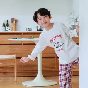 [삐삐롱]앨런체크 면플라넬 긴소매 파자마 잠옷 상하세트