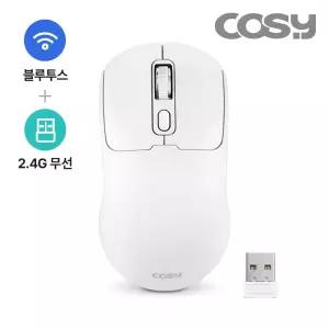 COSY 충전식 무소음 2in1 듀얼 무선 블루투스 마우스 노트북 PC 갤럭시탭 아이패드 태블릿 호환