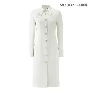 모조에스핀 리본 하이넥 H라인 원피스 CR_J231MSE004 855860