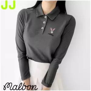 신 말본 여성 메쉬카라 긴팔 티셔츠 - 봄 신상(여성)(골프)