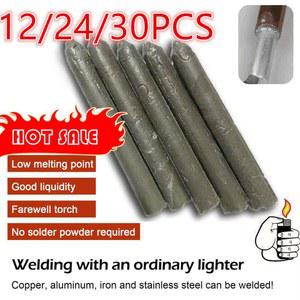 12/24/30PCS 저온 용접봉 수리 구멍 용 알루미늄 강철 쉬운 용융 구리 철 구멍 에이전트 키트