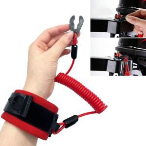 범용 해양 보트 선외 엔진 모터 끈 제트 스키 키 로프 플로팅 손목 끈 용 킬 스톱 스위치