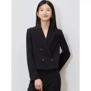 [하프클럽/]미니멀 더블 크롭 셋업 재킷 (택가격 238000원)