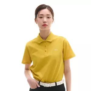 [아웃도어스/루이까스텔]여성 닥스훈트 기본 솔리드 카라 반팔 티셔츠