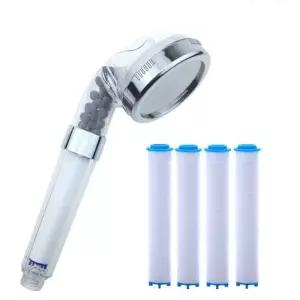 클린바스 M100 수압상승 녹물제거 필터 샤워기 (본품)1개+필터 5개