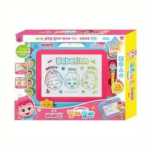 핑크퐁 베베핀 노래하는 칼라칠판 유아 쓰기패드 미술 그림 놀이 장난감