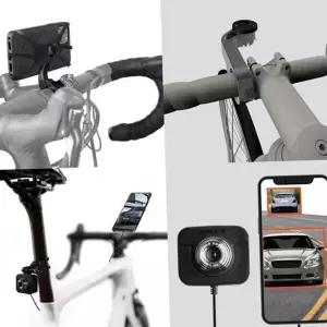 자전거 카메라 전후방 실시간 라이딩 자전거 블랙박스 영상 녹화 모니터링 스마트폰 거치대 시스템 휴대폰