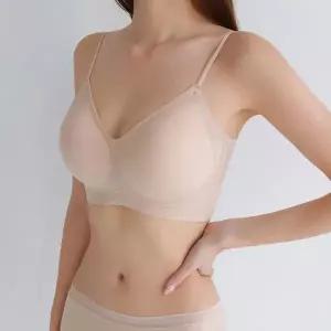 [크라시앙]자체제작 2cm 얇은끈 라이트핏 브라 데일리 심리스 노와이어 편한 브라렛 여자속옷