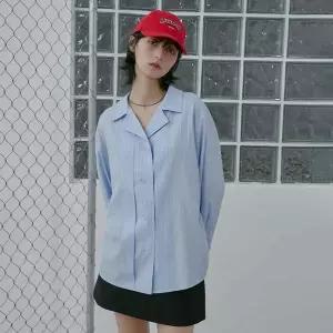 [LAP](신세계 사우스시티)뒤트임 스트라이프 셔츠 AS1WB267