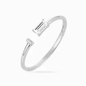 [한국금다이아몬드] 18K 아베레 오픈 바게트 랩 다이아 반지