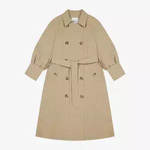 [롯데백화점]베스띠벨리 벨티드벌룬소매트렌치코트_BKNAB2601